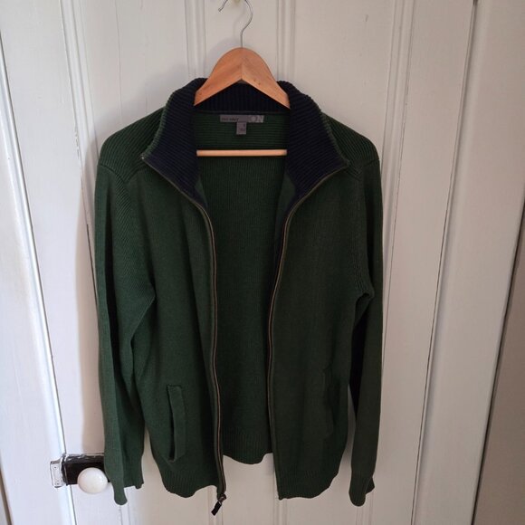 Old Navy Green Full Zip Medium Cardigan (21" ptp) - Picture 2 of 12
